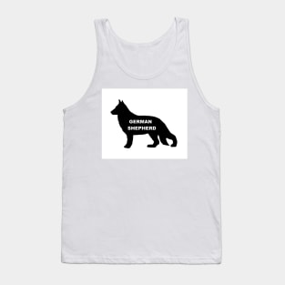 german shepherd name silhouette Tank Top